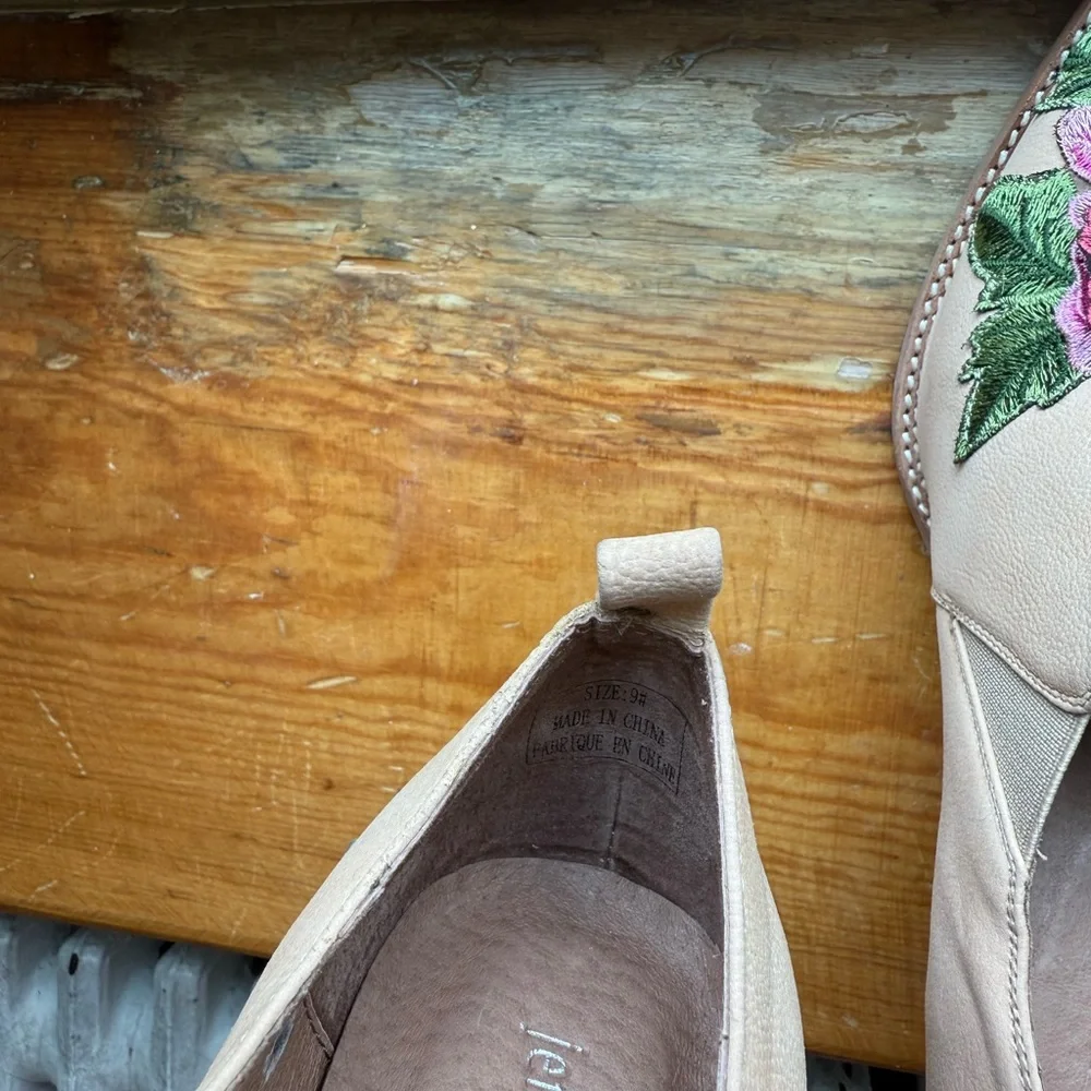 Jeffrey Campbell Cream Booties with Floral Accents - Picture 4 of 5